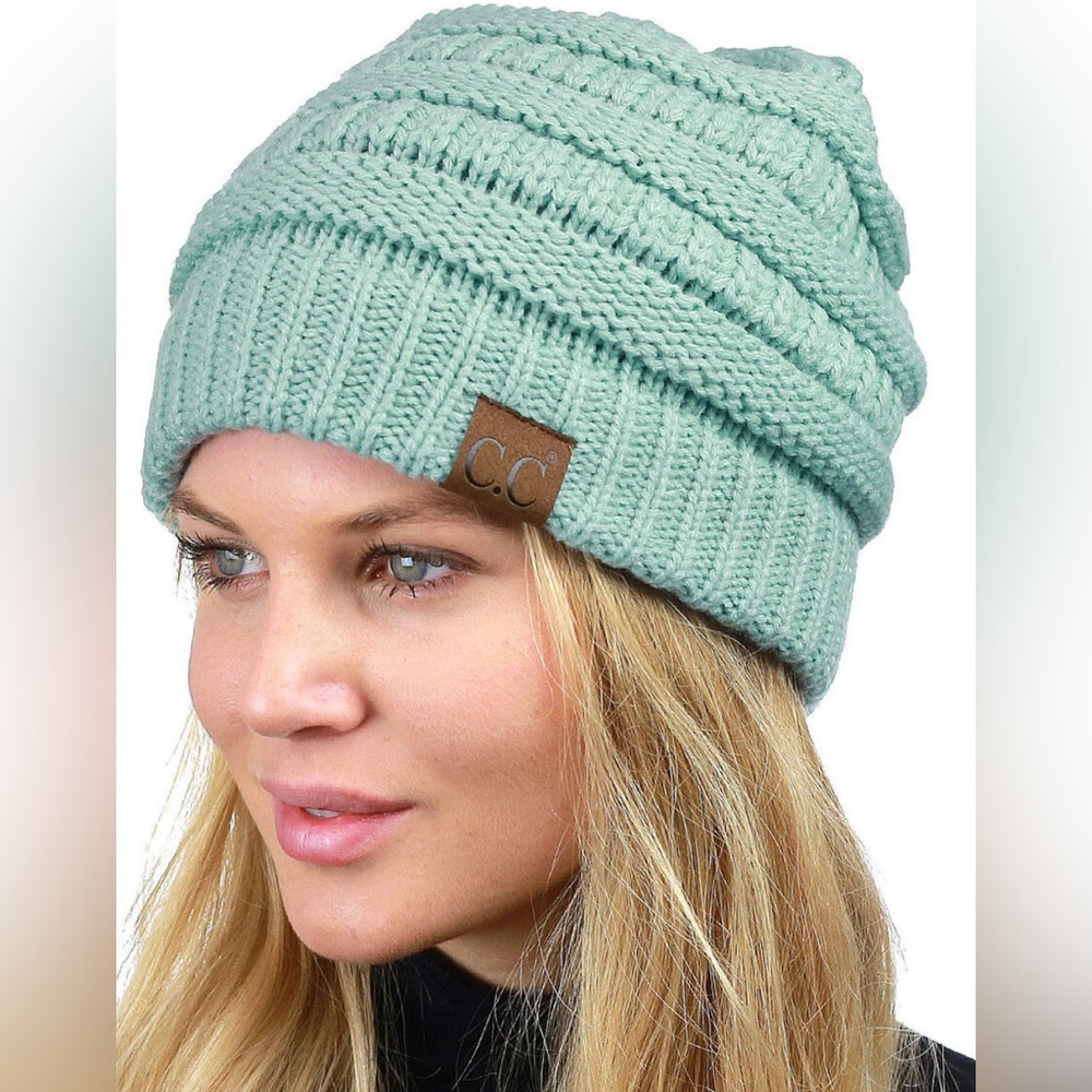 CC Beanie Soft Classic Knit - Mint
